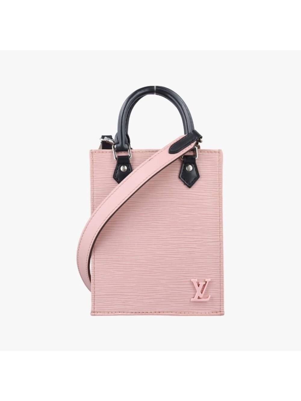 Louis Vuitton Petite Sac Plat Rose Ballerine Epi Handbag
